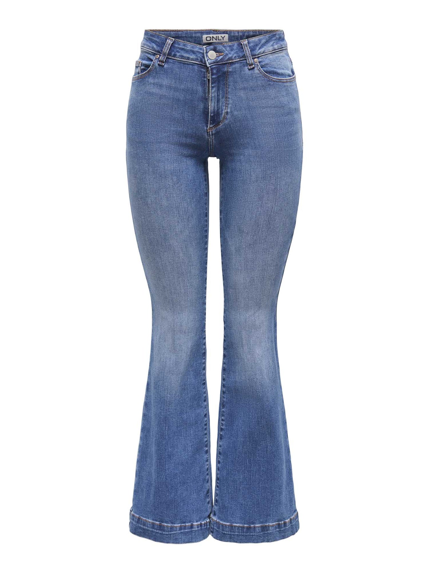 JEANS BLUSH SVASATO VITA MEDIA ONLY DA RAGAZZA DENIM MEDIO
