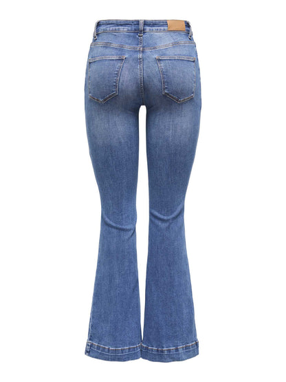 JEANS BLUSH SVASATO VITA MEDIA ONLY DA RAGAZZA DENIM MEDIO