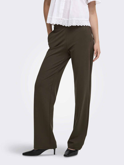 Only Poptrash Mw, pantalone da donna marrone