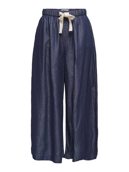 Jeans alta vita Only N. Bea wide leg da donna in denim scuro