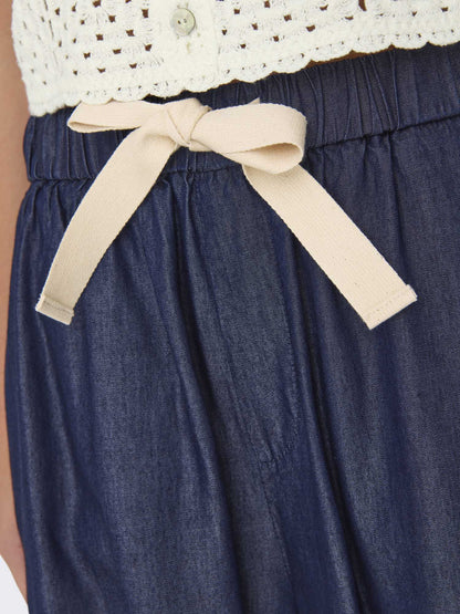 Jeans alta vita Only N. Bea wide leg da donna in denim scuro