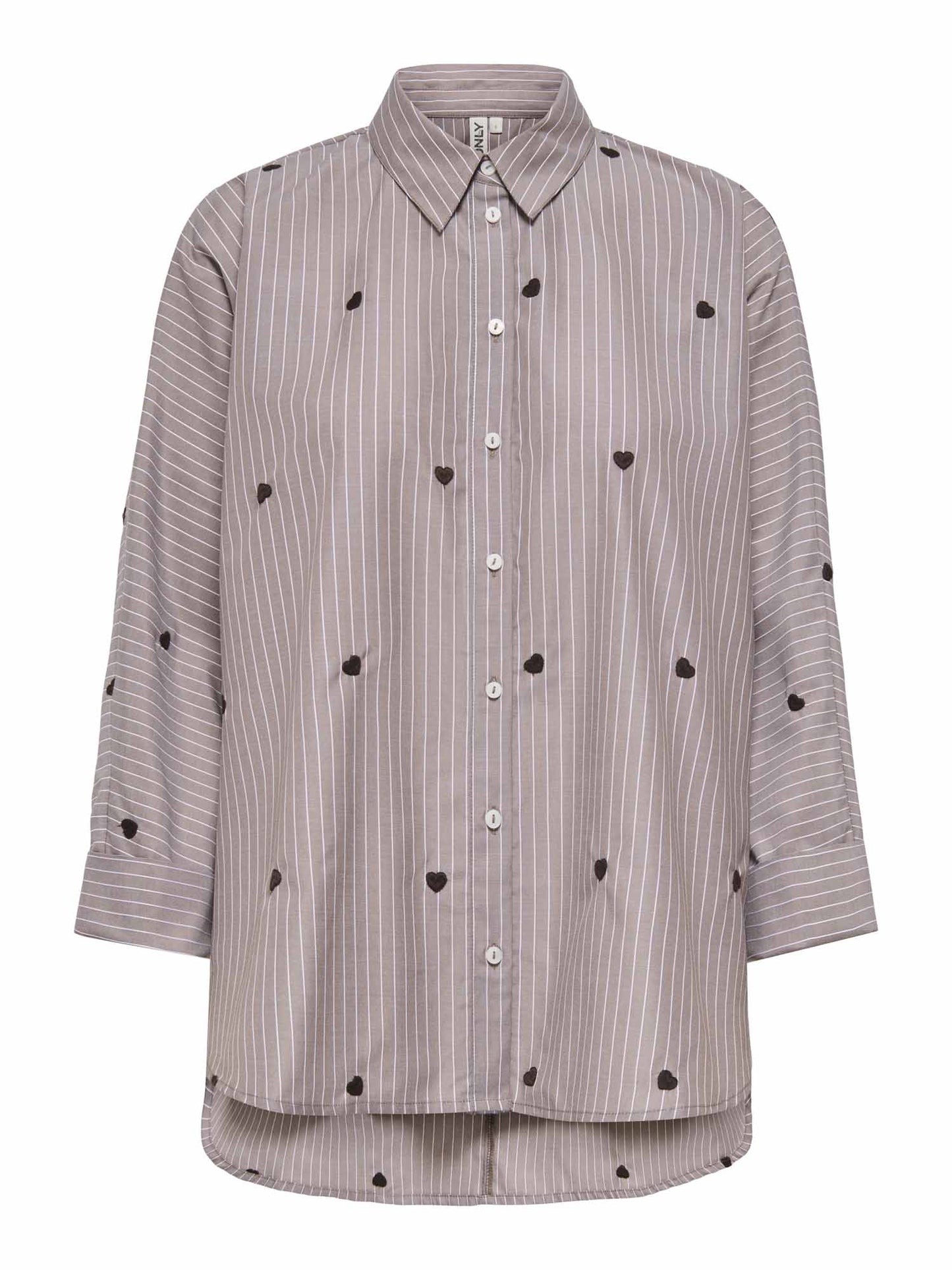 Only Onlnew Lina Grace, camicia da donna marrone