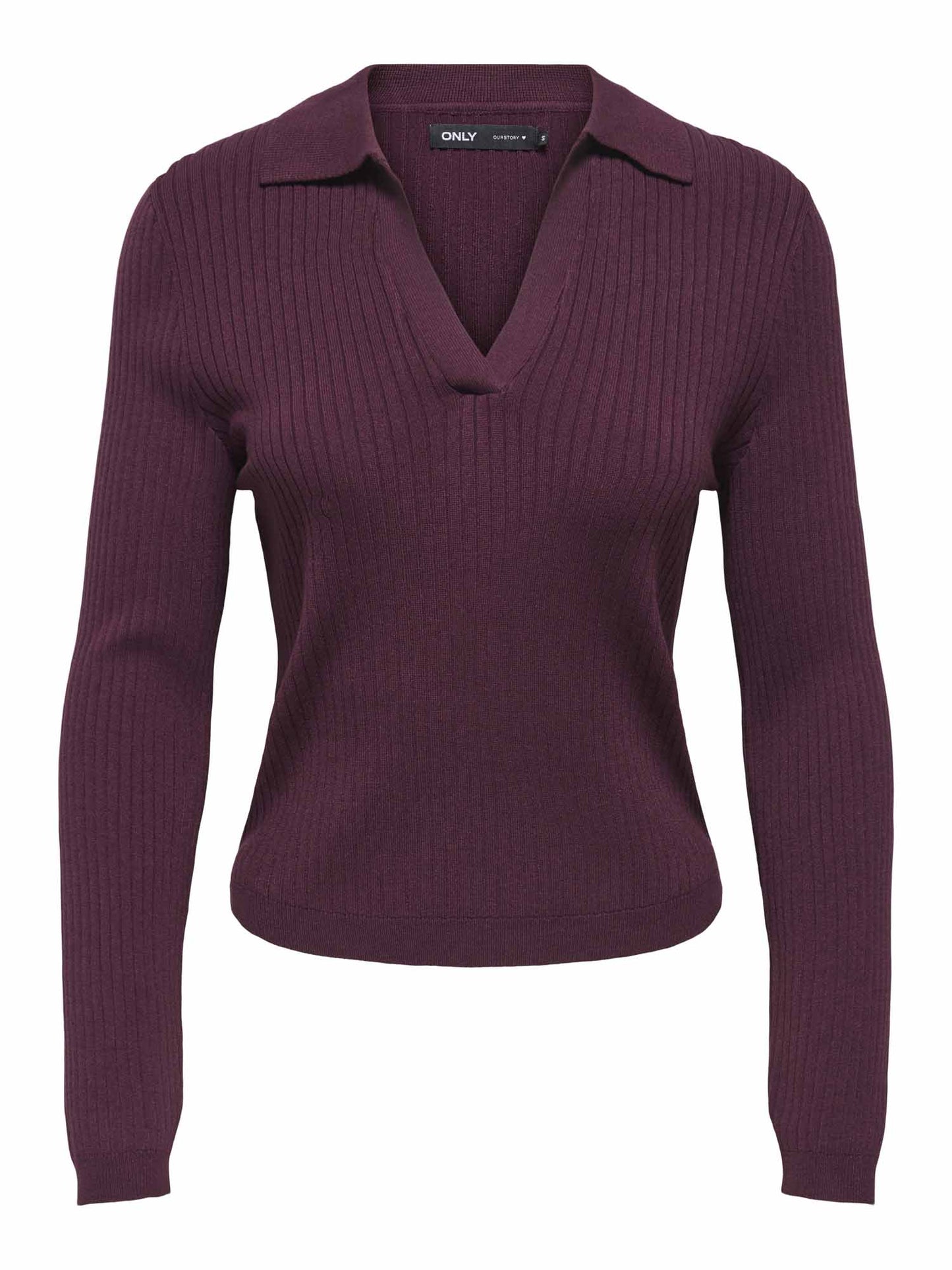 Only Kaya Polo, maglia da donna bordeaux