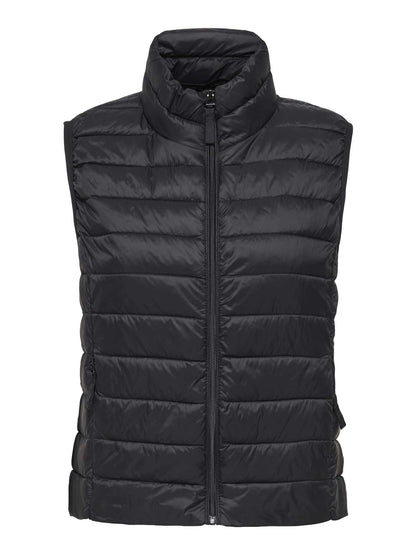 Gilet imbottito leggero Only Tahia nero da donna
