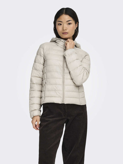 Giubbotto trapuntato Only Onltahia beige da donna