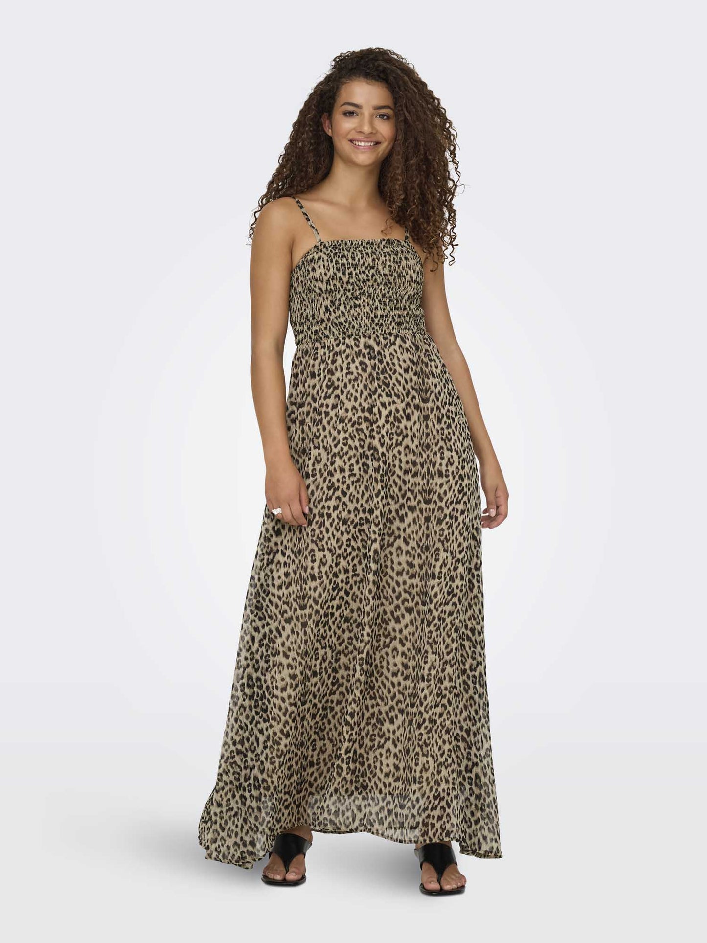 Vestito donna Only Elena in fantasia animalier multicolore