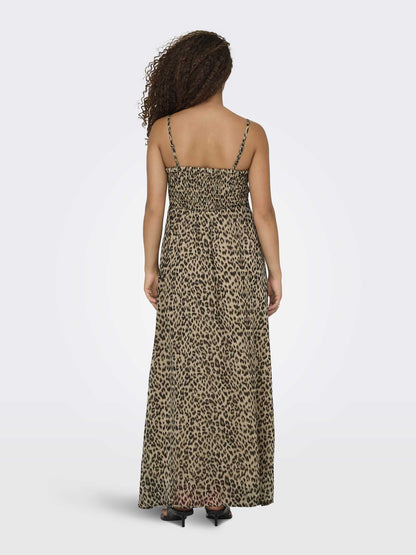 Vestito donna Only Elena in fantasia animalier multicolore