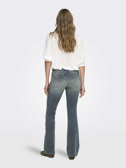 Jeans Only Blush Flared fit donna in denim blu