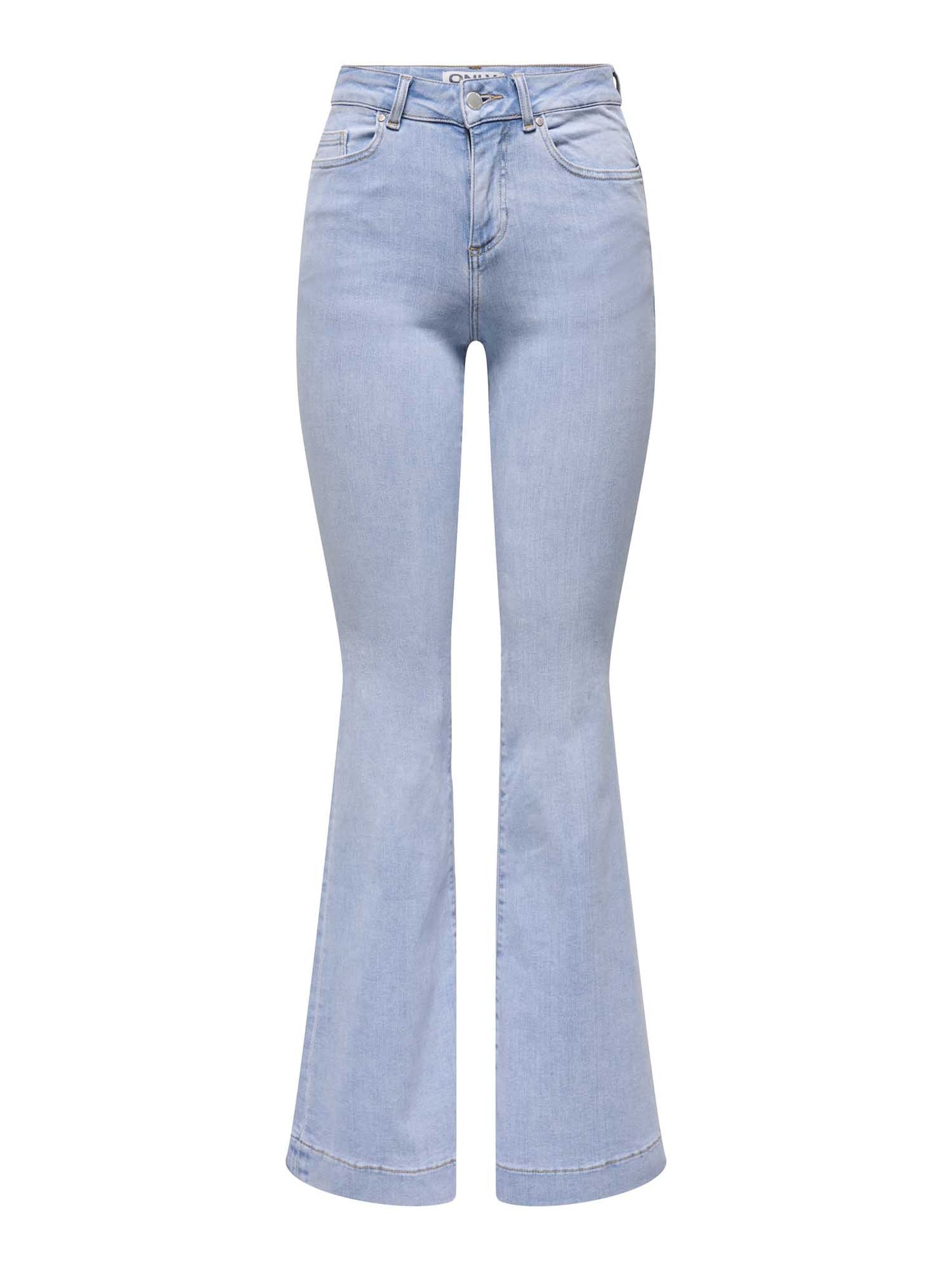 Jeans Only Blush Flared donna in denim chiaro a vita media