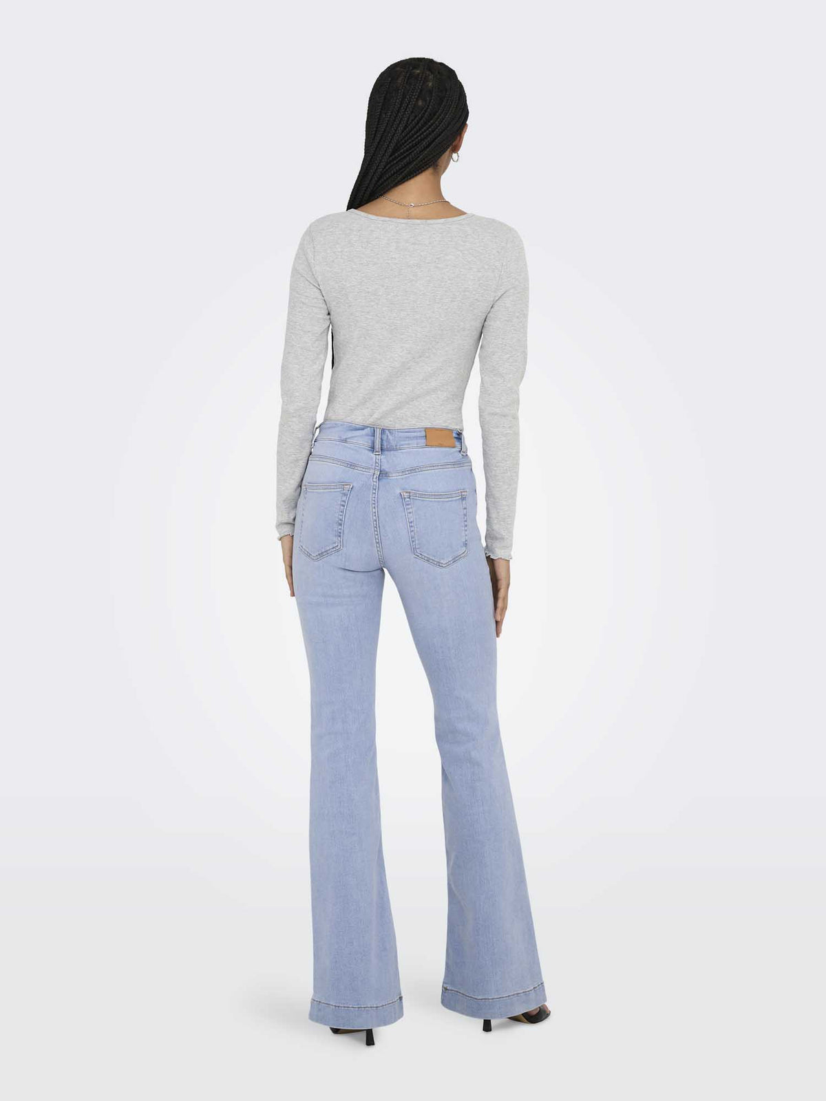 Only blush flared jeans da donna jeans chiaro