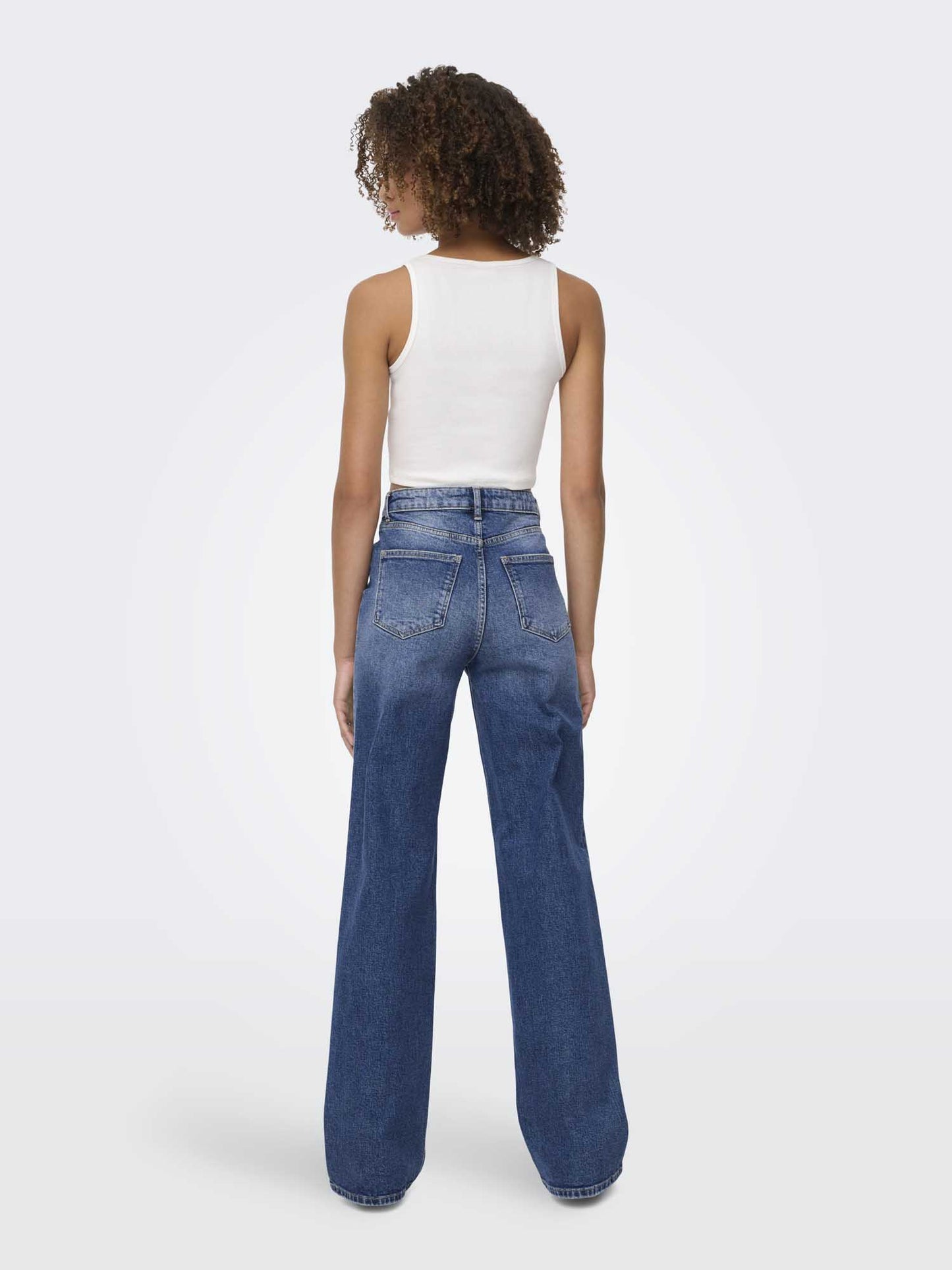 Jeans Only Juicy Wide a vita alta e gamba ampia da donna