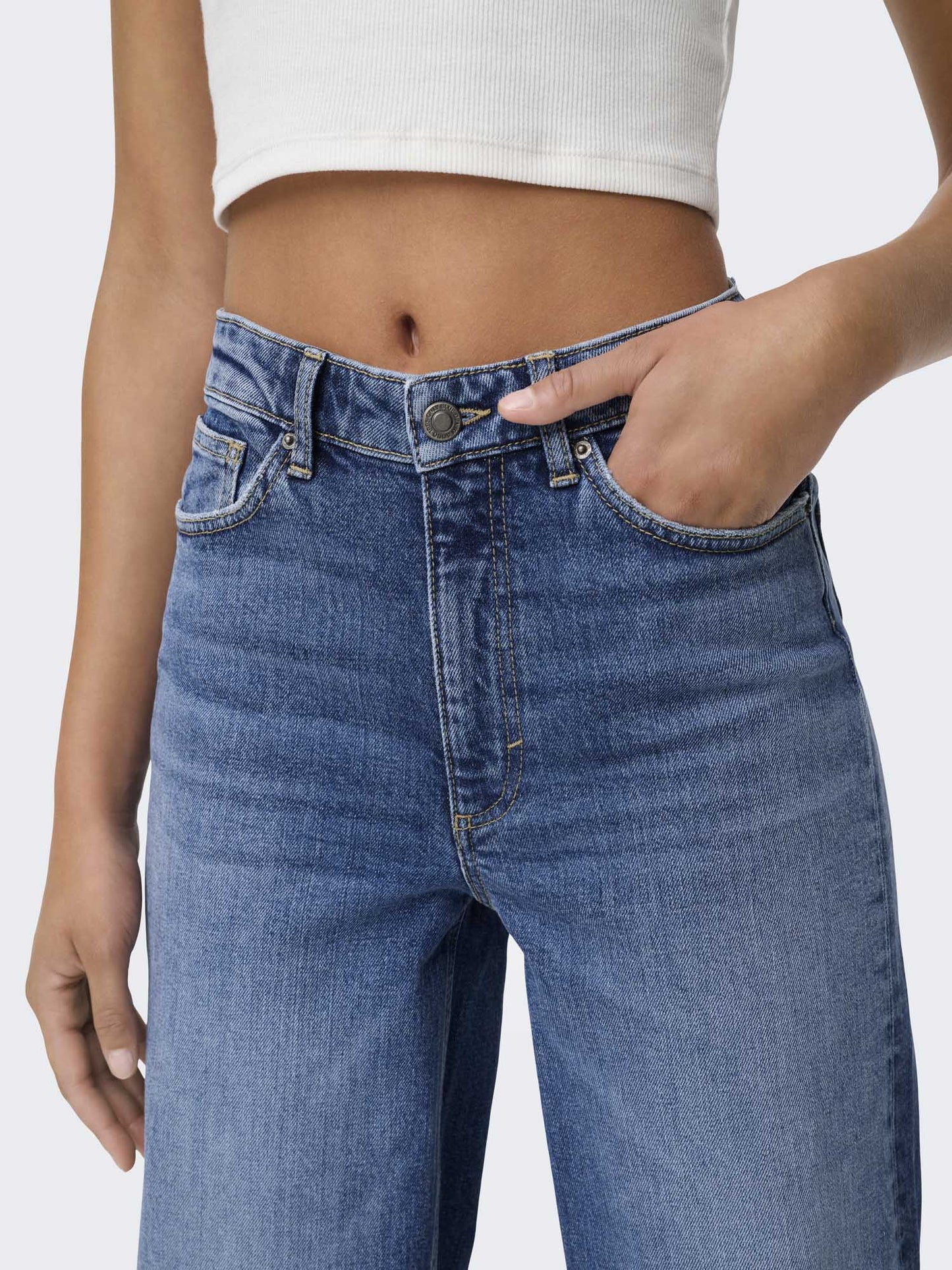 Jeans Only Juicy Wide a vita alta e gamba ampia da donna