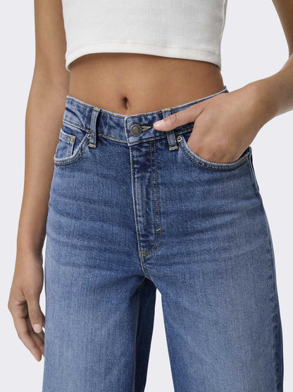 Jeans Only Juicy Wide a vita alta e gamba ampia da donna