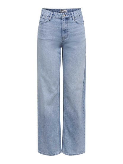 Only Maddie Wide, jeans denim per donna dal taglio ampio e confortevole