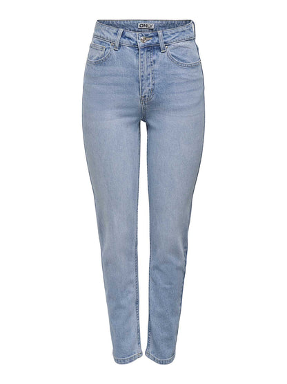 Jeans Emily Straight da donna in denim chiaro