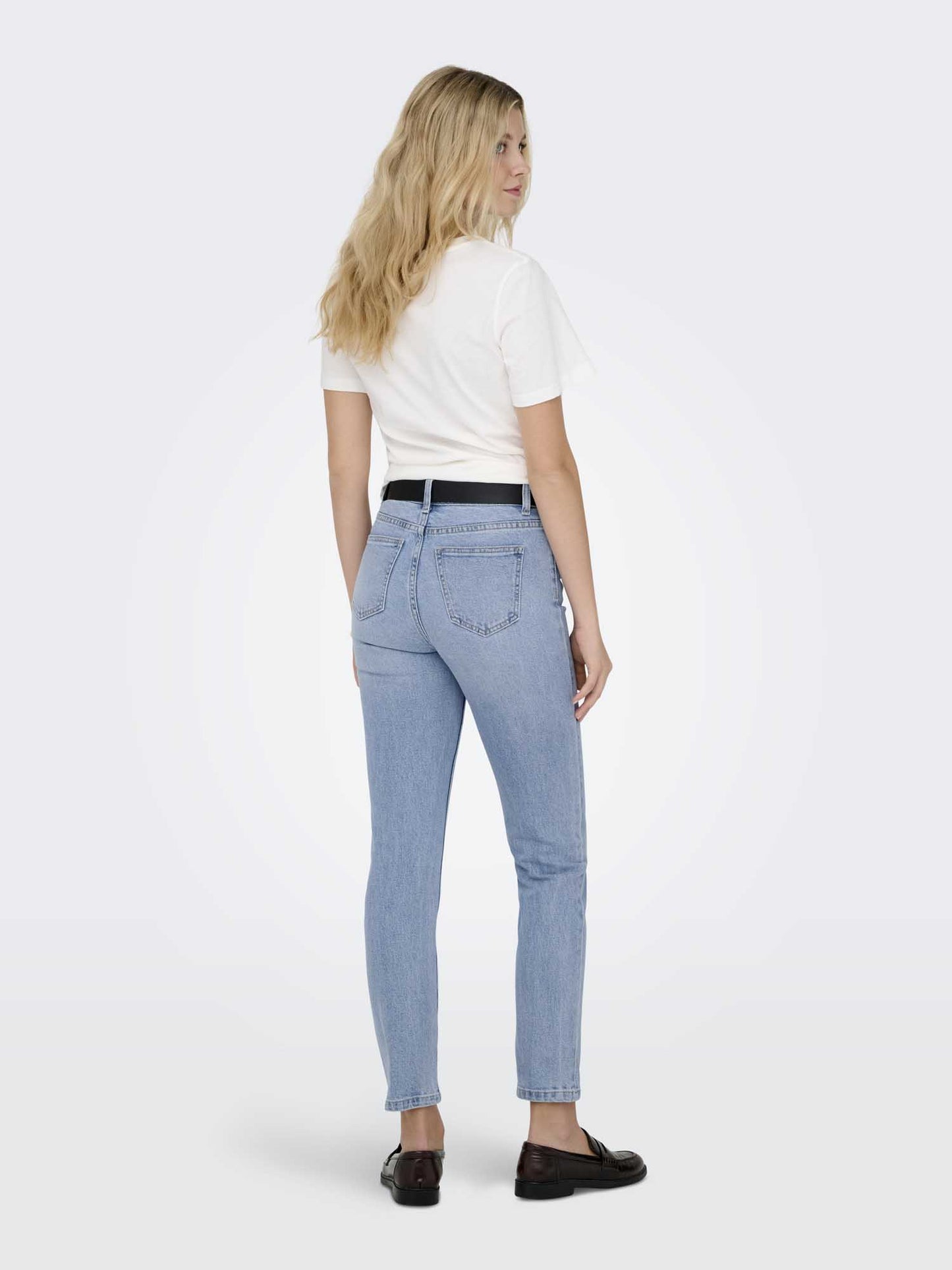 Jeans Emily Straight da donna in denim chiaro