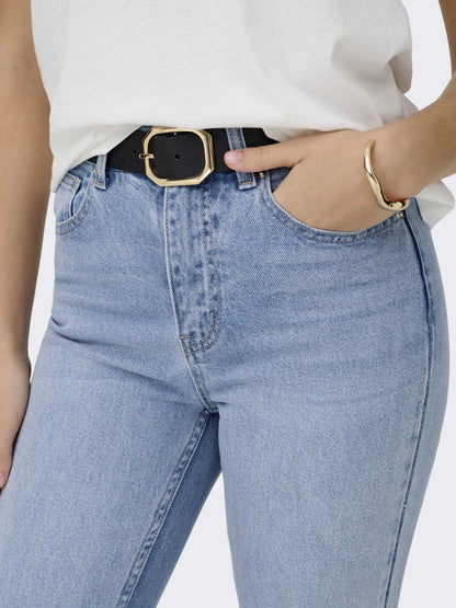 Jeans Emily Straight da donna in denim chiaro