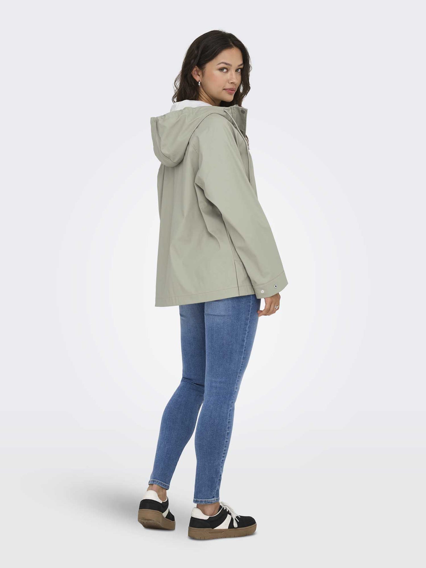 Only Onlelisa, giubbotto impermeabile unisex con cappuccio