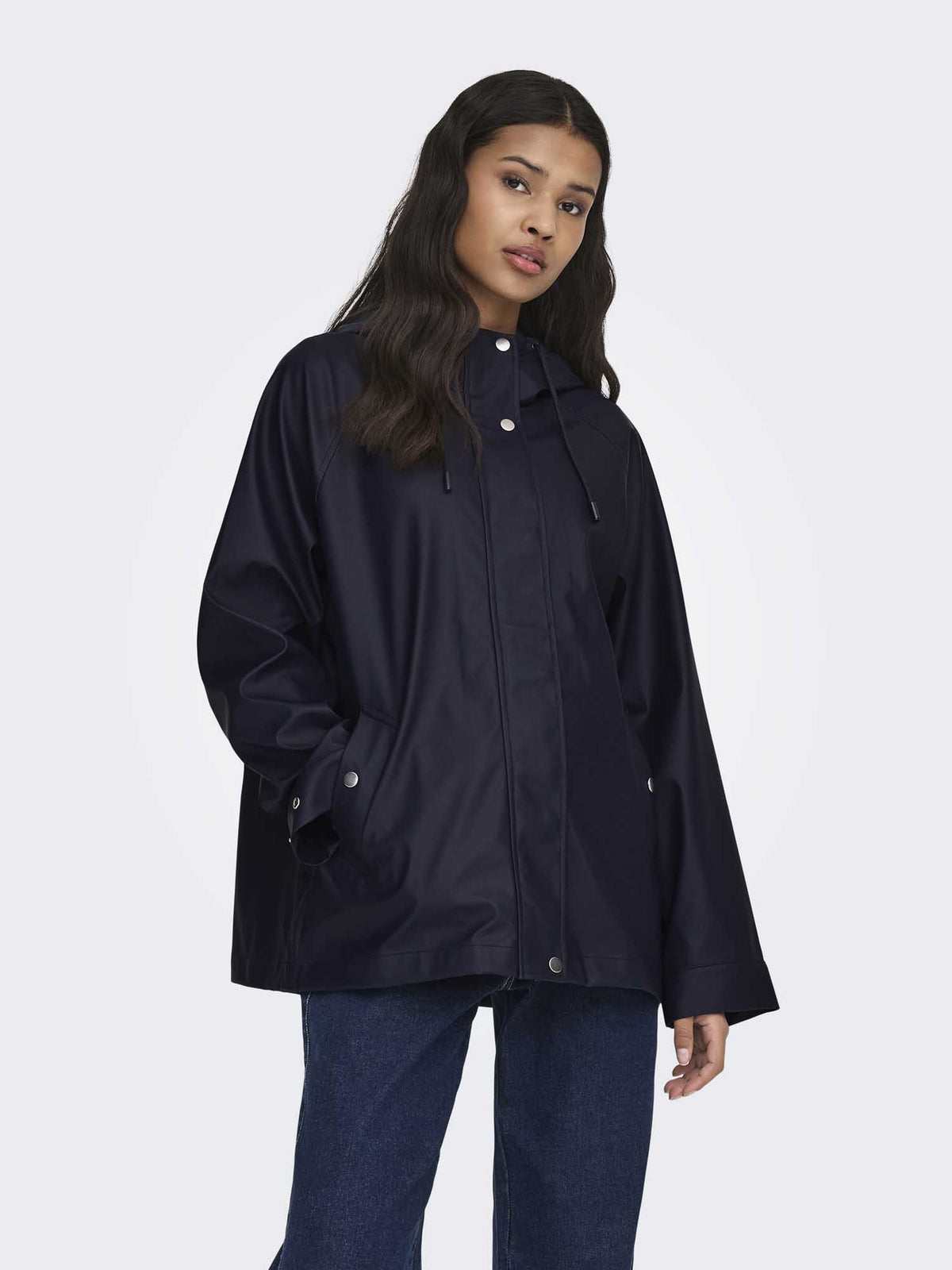 Only elisa raincoat giubbino da donna blu