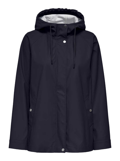 Giacca impermeabile Elisa di Only con cappuccio unisex