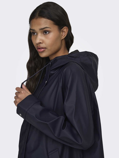 Only elisa raincoat giubbino da donna blu