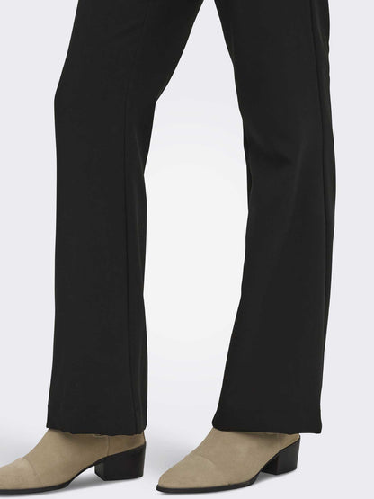 Pantaloni flare Onlraven Life a vita alta neri da donna