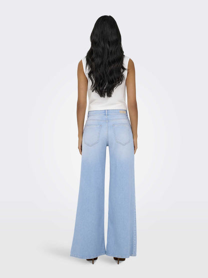 Jeans Only California Wide da donna in denim chiaro