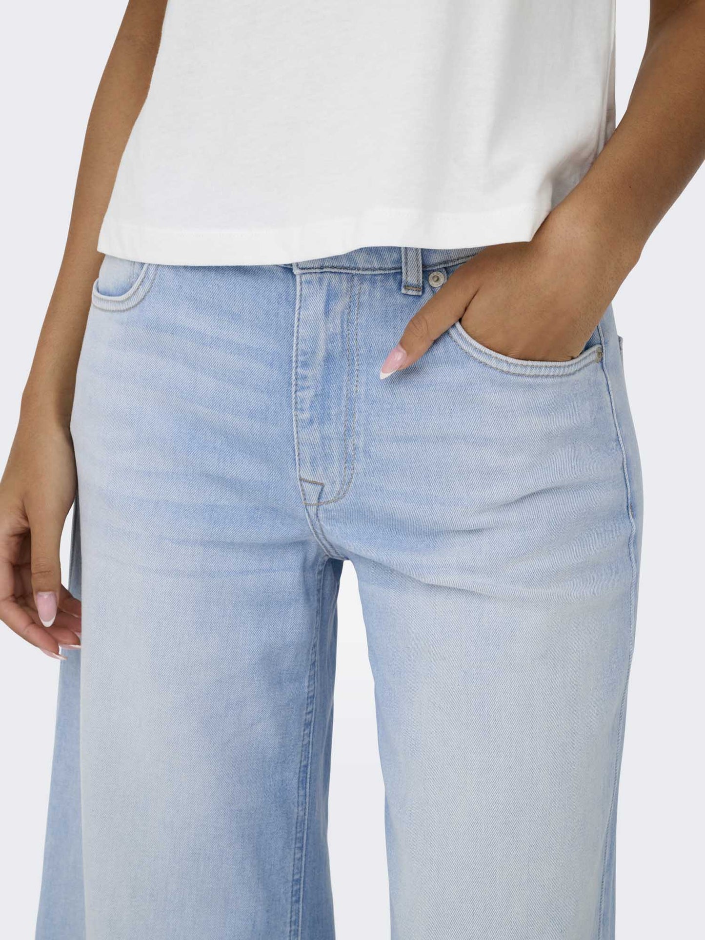 Jeans Only California Wide da donna in denim chiaro