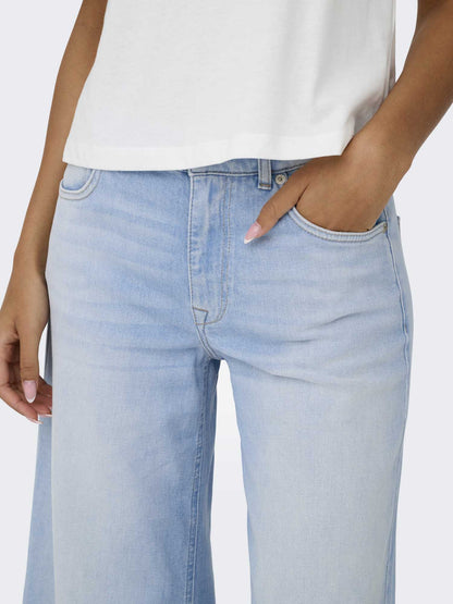 Jeans Only California Wide da donna in denim chiaro