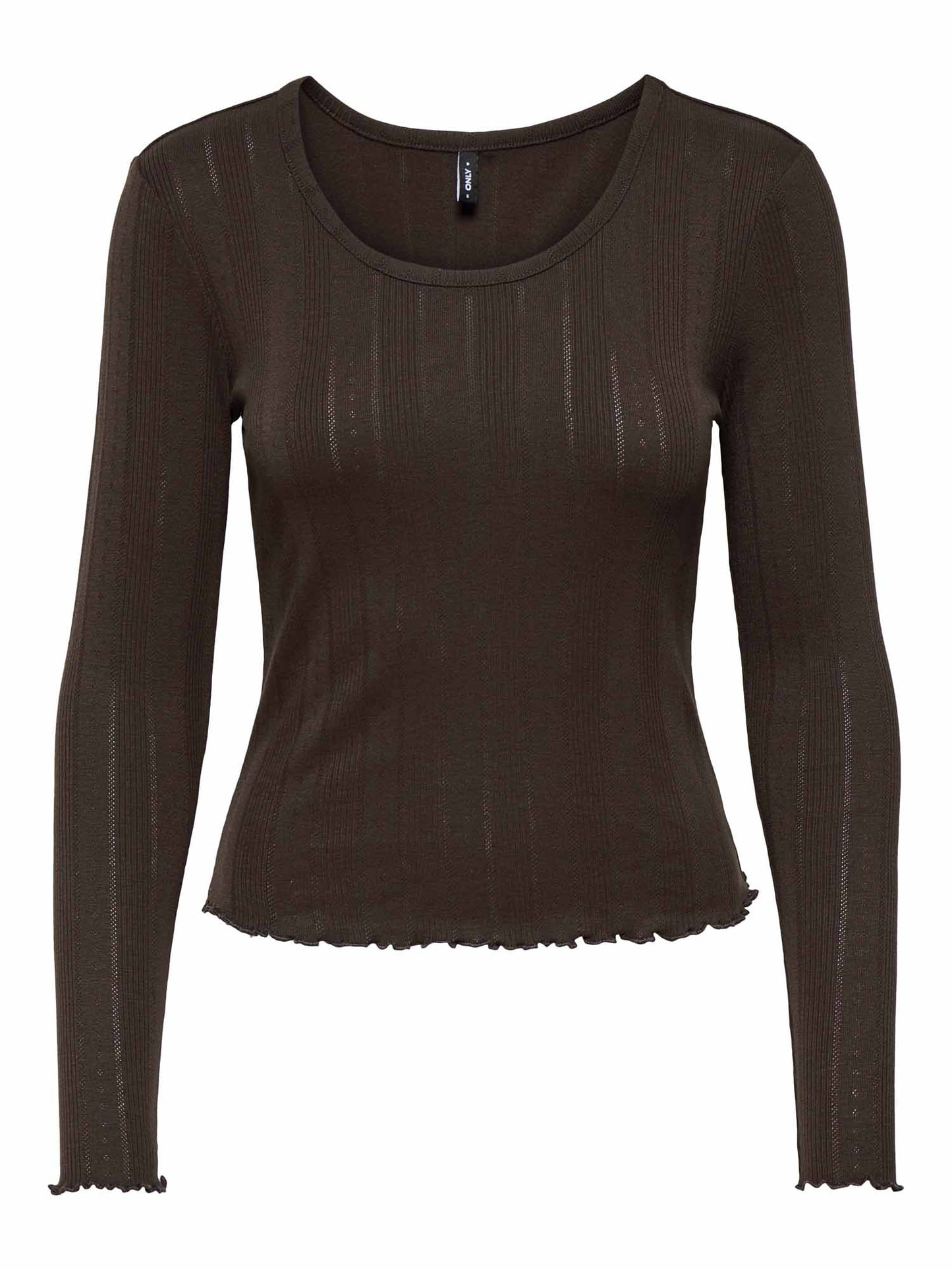 Only Tenna, t-shirt maniche corte da donna marrone
