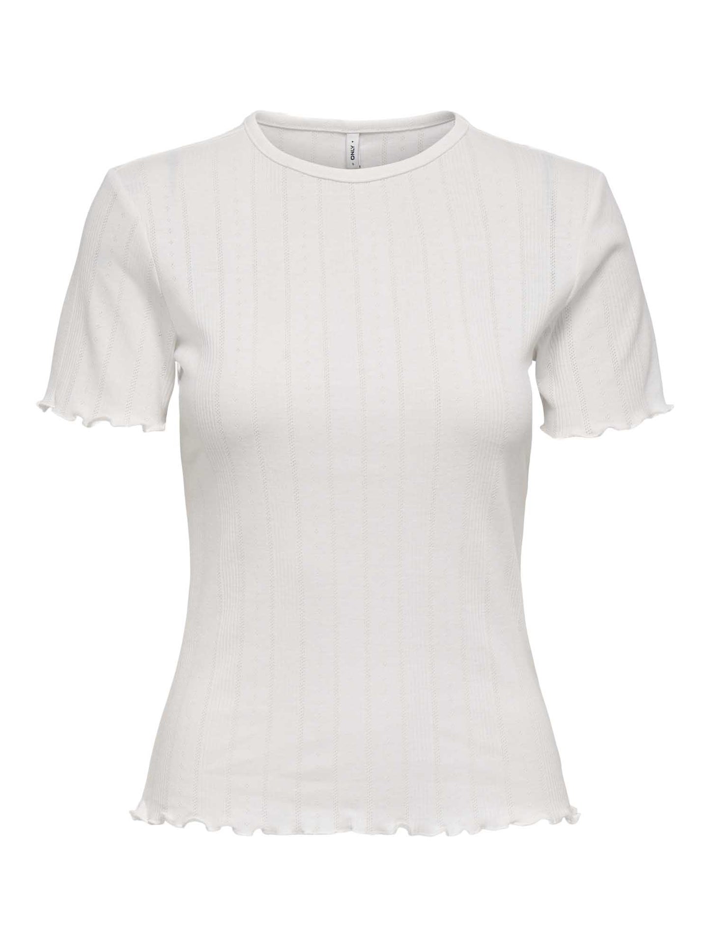 T-shirt Only Onltenna donna bianca a maniche corte in cotone
