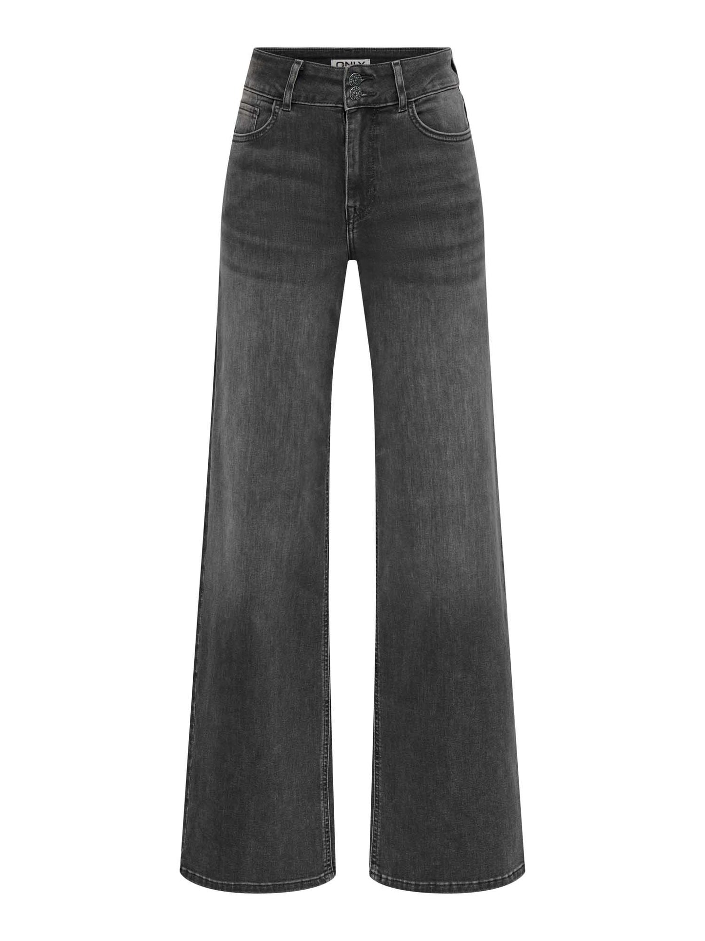 Jeans Only Madison Blush a vita alta e gamba larga da donna nero