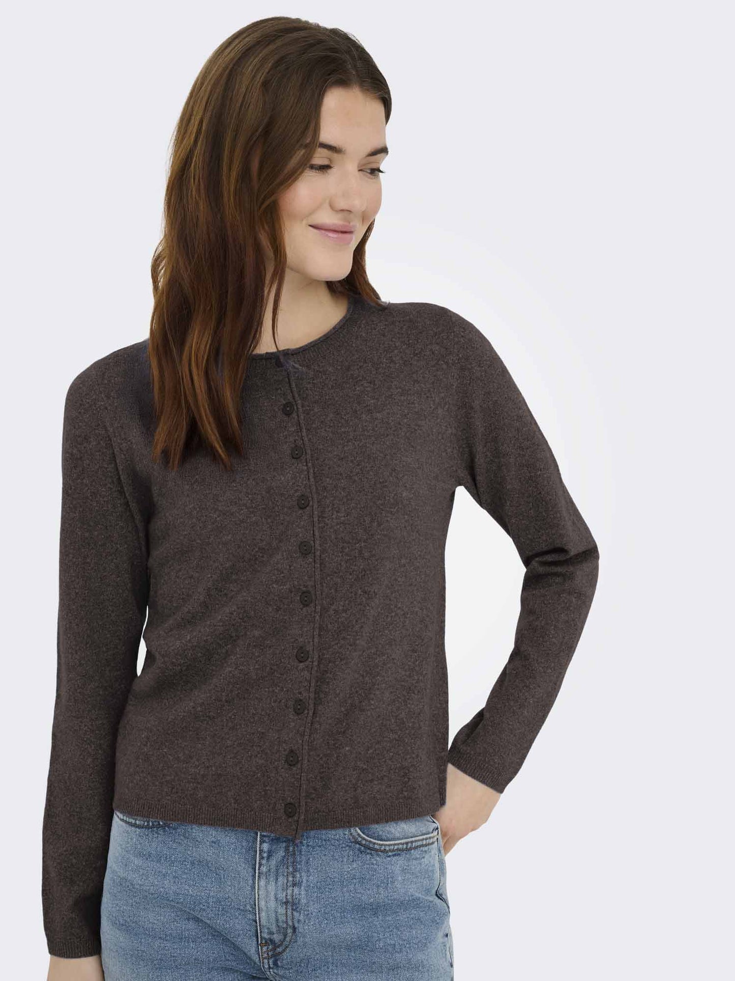 Only Loyal Cardigan, maglia da donna marrone