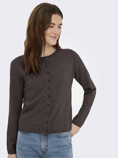 Only Loyal Cardigan, maglia da donna marrone