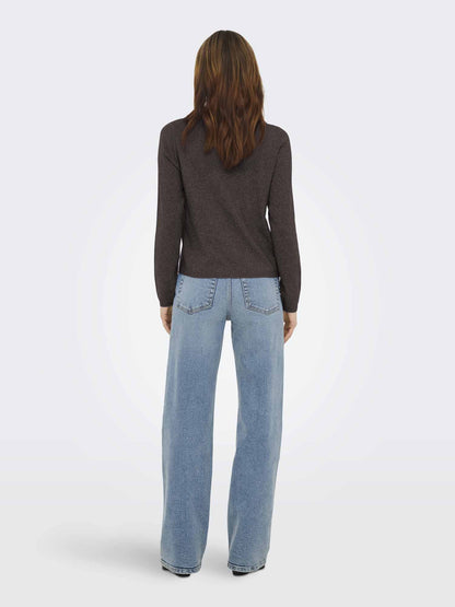 Only Loyal Cardigan, maglia da donna marrone