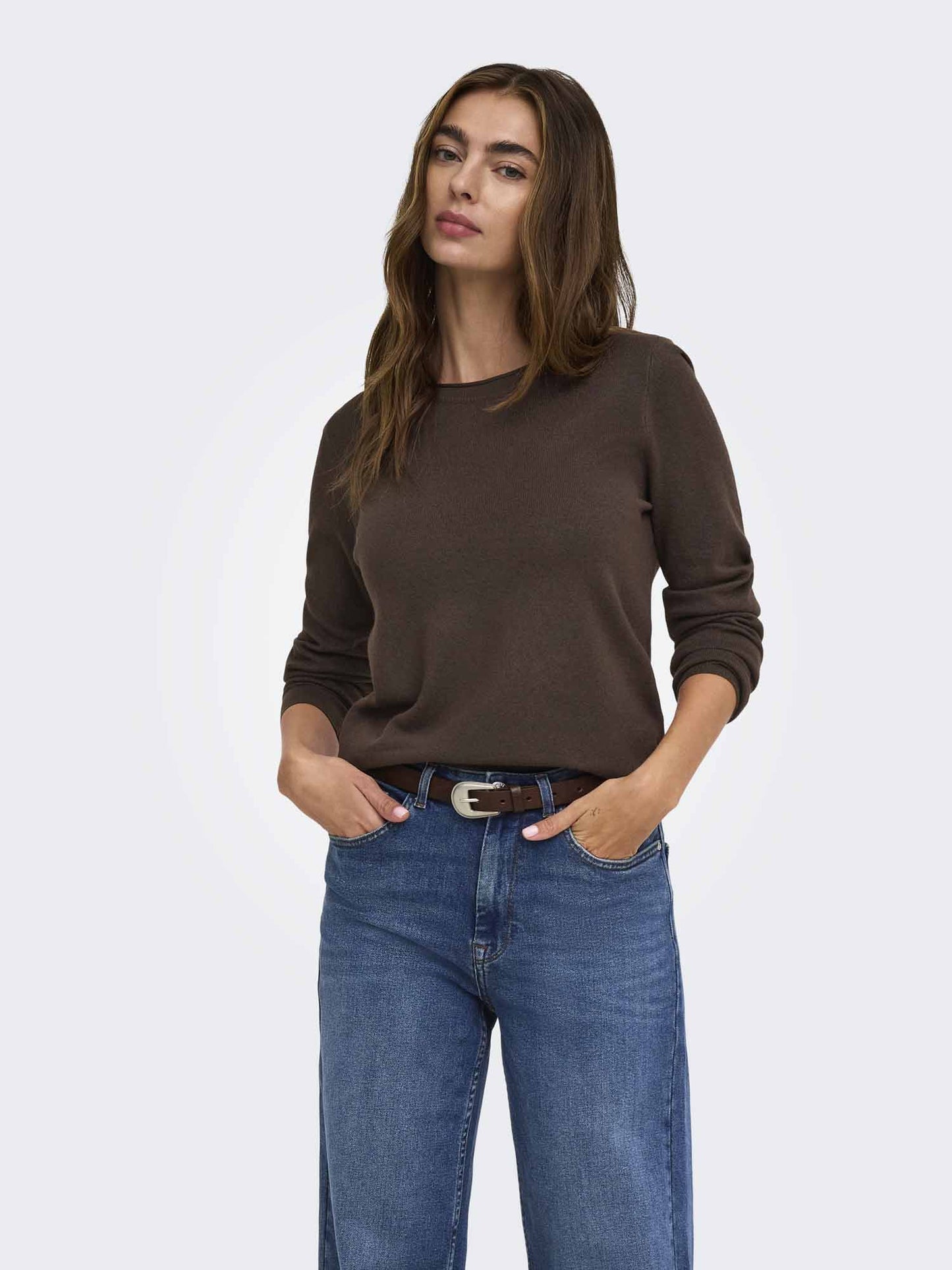 Only Loyal, maglia da donna marrone
