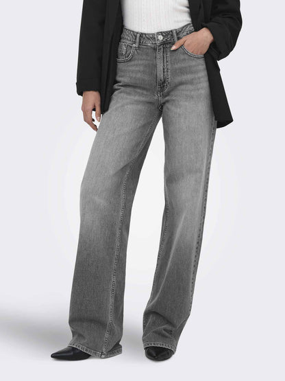 Only Onljuicy, jeans da donna grigio