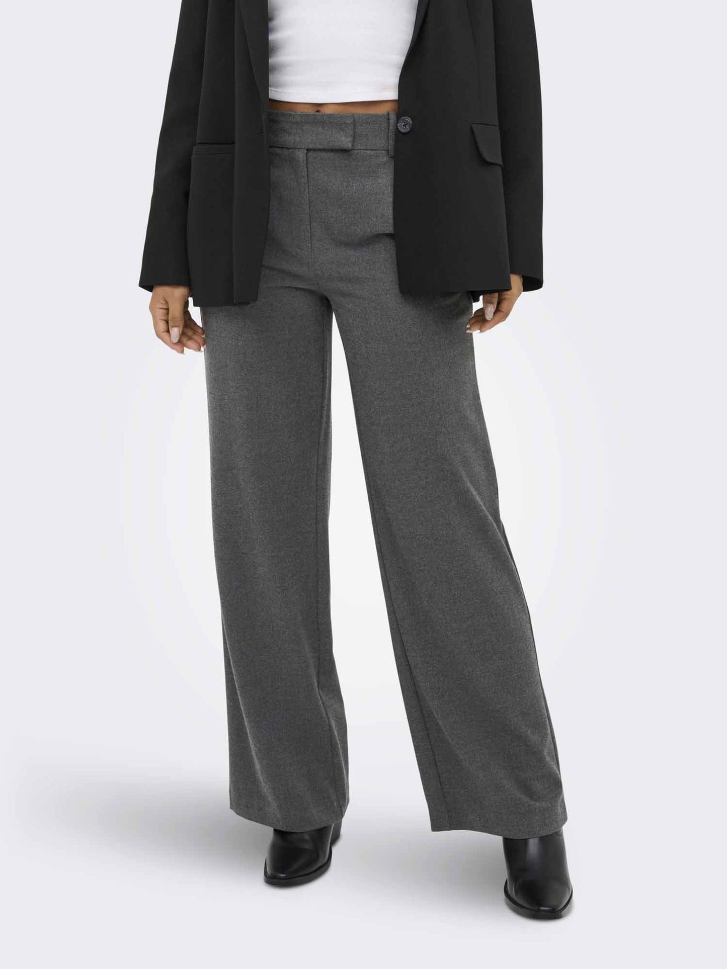 Only Deluxe, pantalone da donna grigio
