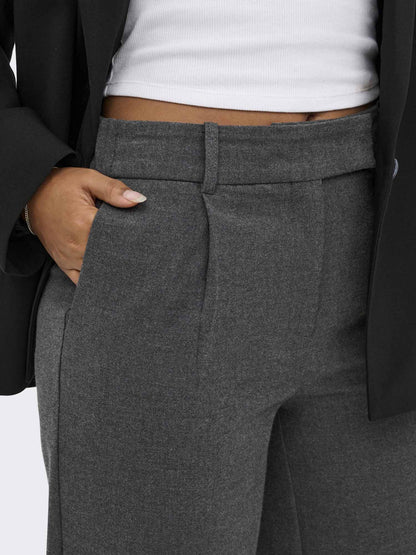 Only Deluxe, pantalone da donna grigio