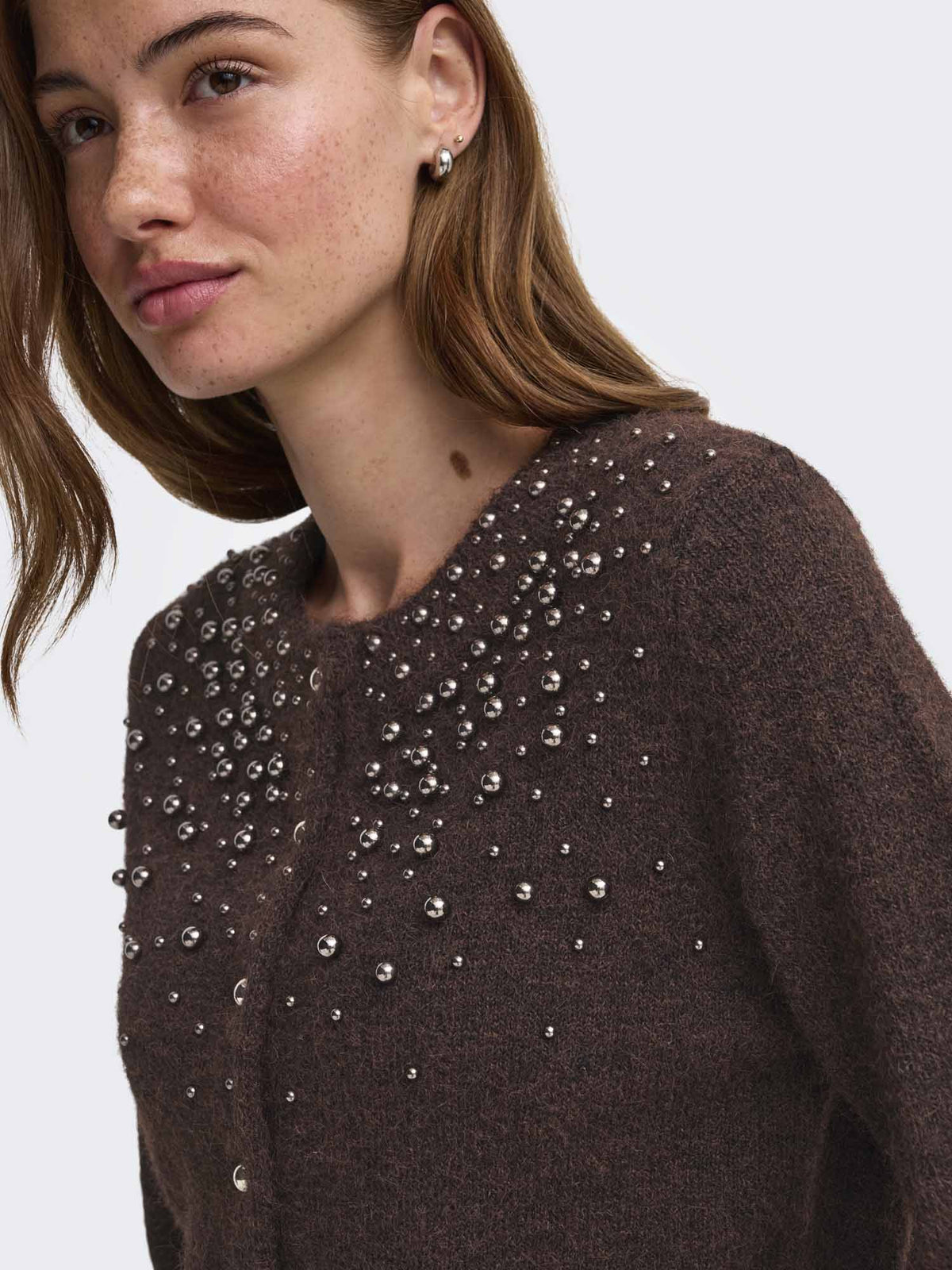 Only Miggie, maglia da donna marrone