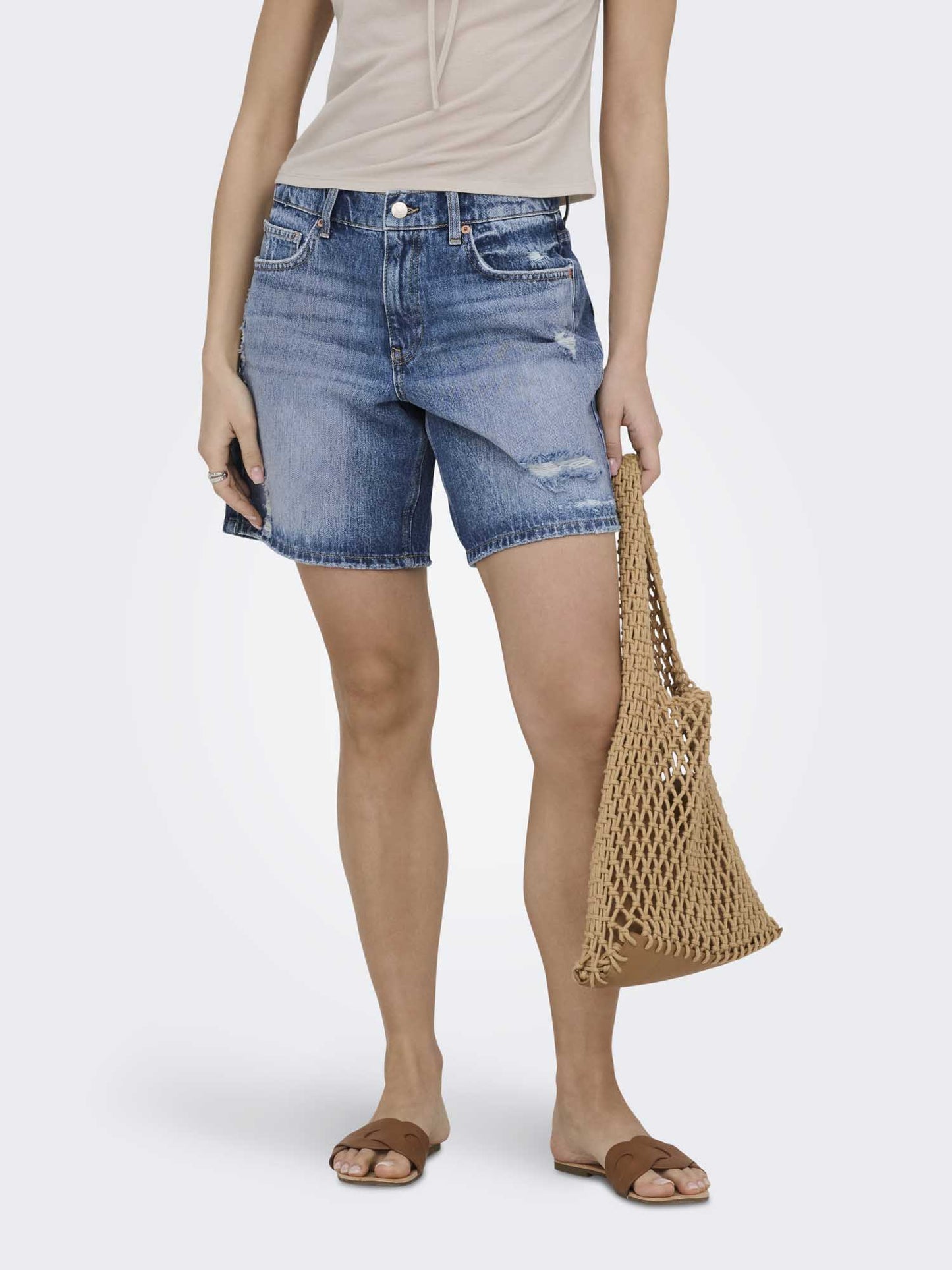 Shorts donna Only Milton in denim medium per la primavera estate