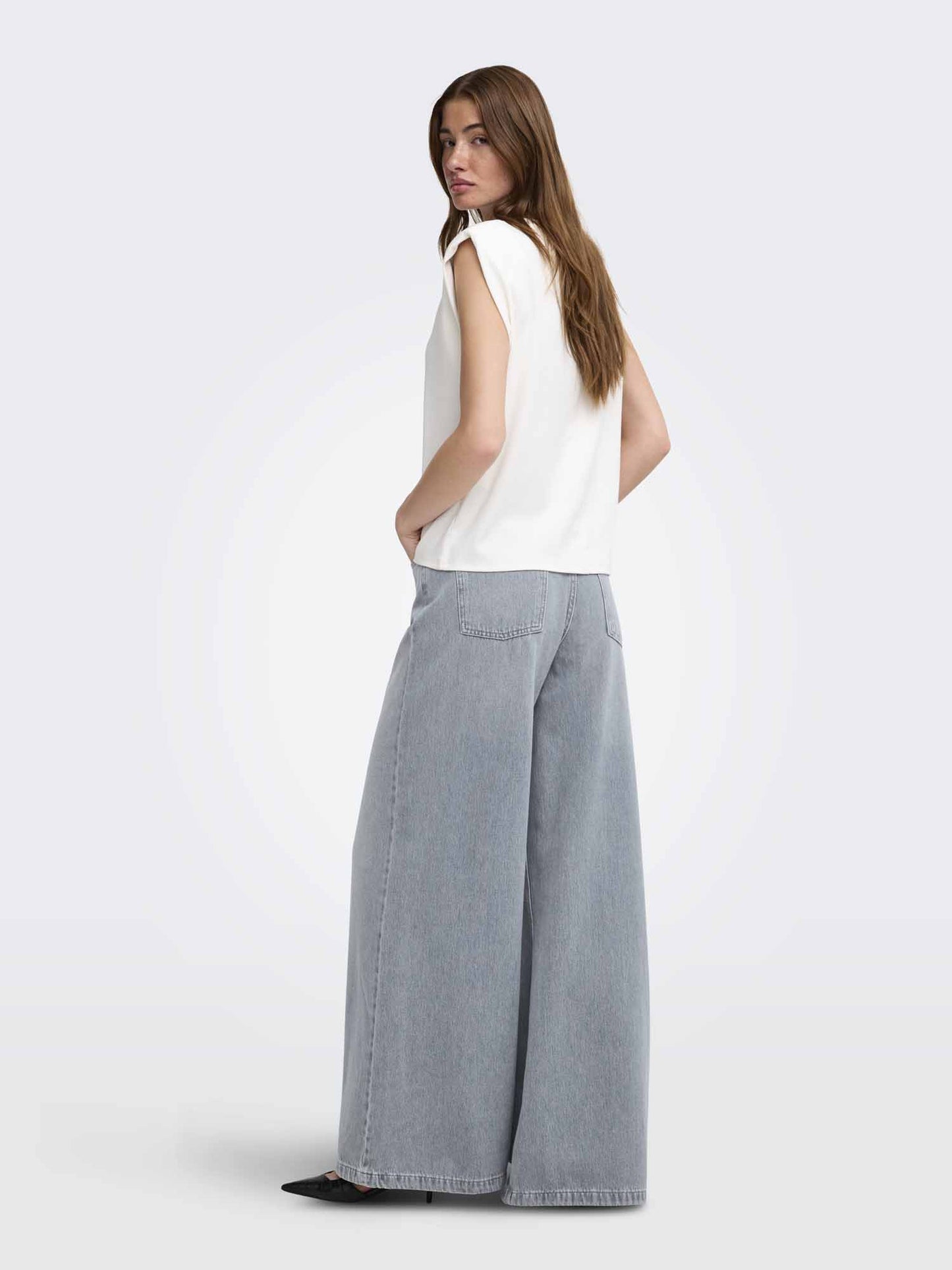 Only Francesca, jeans da donna grigi