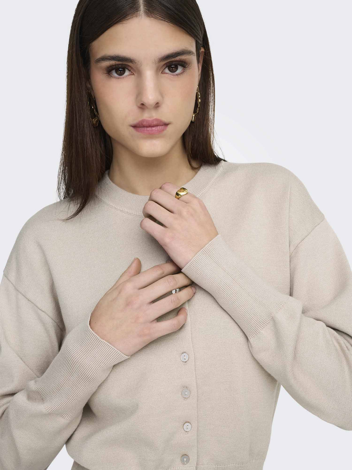 Only Onlmio, maglia da donna beige