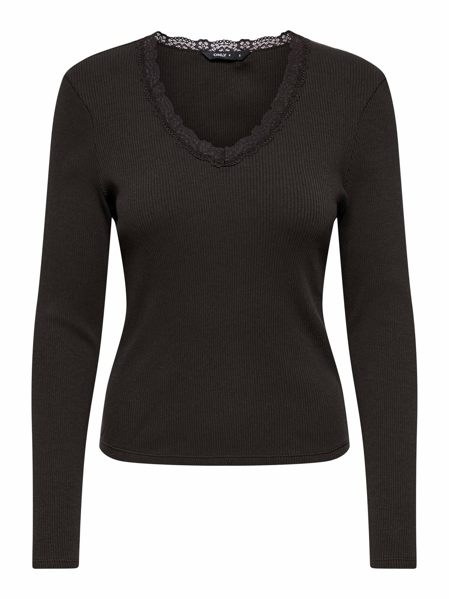 Only Sara, t-shirt maniche corte da donna marrone