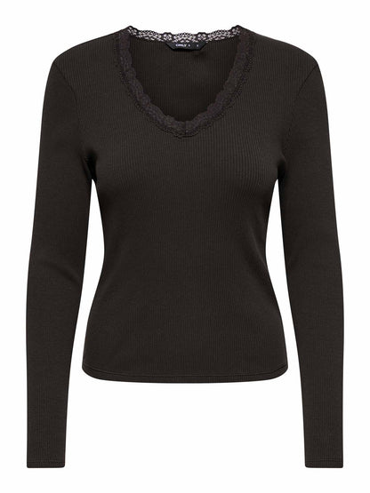 Only Sara, t-shirt maniche corte da donna marrone