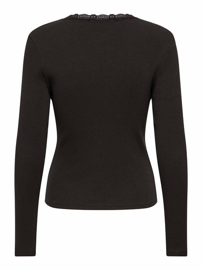 Only Sara, t-shirt maniche corte da donna marrone