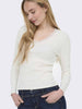 only-sara-t-shirt-maniche-corte-da-donna-panna
