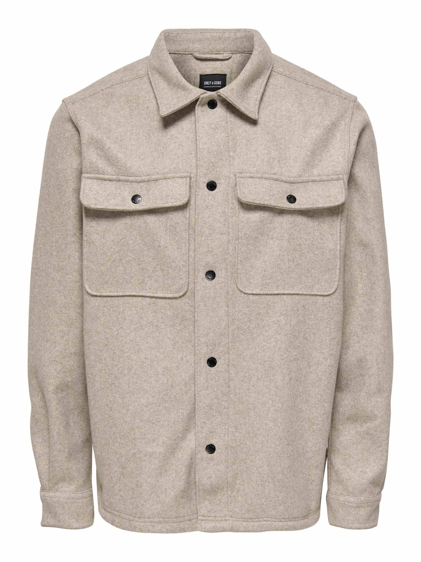 Only & Sons Ash, camicia da uomo beige