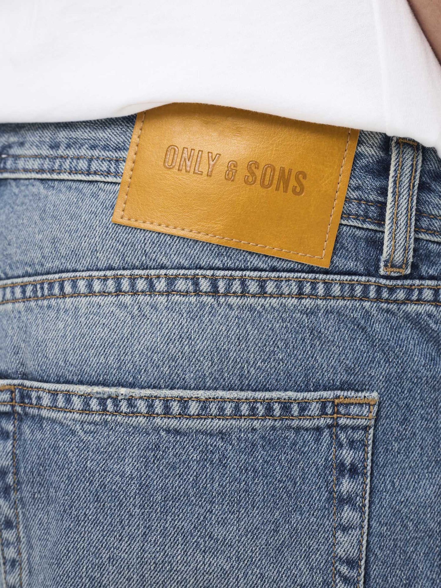 Only & Sons Fade, bermuda da uomo in denim