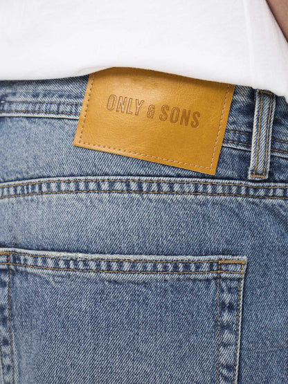 Only & Sons Fade, bermuda da uomo in denim